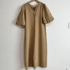 LOWRYS FARMチェックワンピース ONESIZE