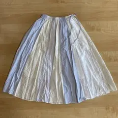 nopdenod異素材切り替えフレアースカート