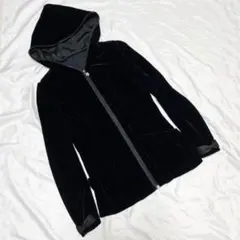 ルネ ベロア パーカー ショートパンツ セット リボン ブラック サイズ36