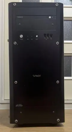 Windy Olieon シルバー PCケース ソルダム、スタイリッシュな横置きmicroATXケース「OLIEON