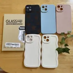 iPhone14ケース×5 ガラスフィルムまとめ売り