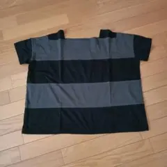 Mansart グレー・黒ストライプTシャツ