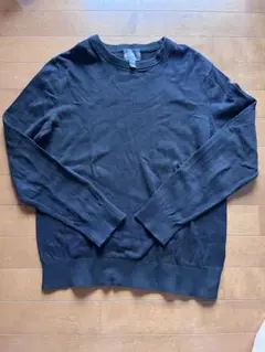 H&M スリムフィット ブラック ニット