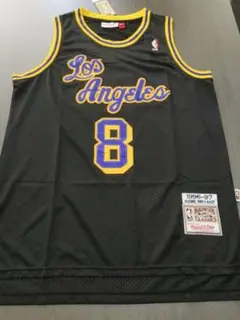 NBAレイカーズコービー?ブライアント1996シーズンバスケ ユニフォーム黒 L