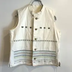 HaaT イッセイミヤケ 刺繍 ベスト