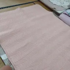140✕200　布団敷きパッド　ダブルサイズ　色褪せあり　ピンク