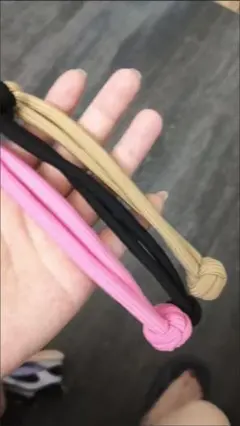 ヘアゴム 3色セット ノットデザイン