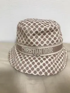 Christian Dior 刺繍バゲットハット ドット柄 正規品 レディース
