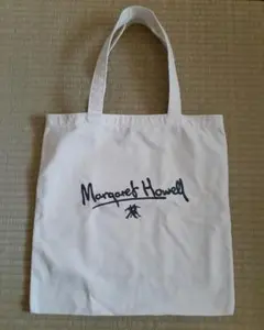 中古品　マーガレット・ハウエル　トートバッグ　旧ロゴ　白　帆布