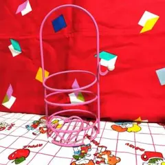 レトロポップ ファンシーグッズ ワイヤー小物入れ ファンシー レトロ
