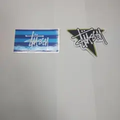 ステッカーセット 青と白のストライプ