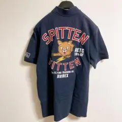 avirex spitten kitten 猫 刺繍　ポロシャツ　アビレックス