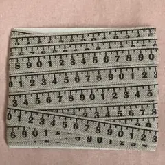 ✨1m✨プリント麻テープ　メジャー　黒