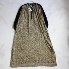 【新品】eternite de Soi-e スタンドカラー 別珍使い ワンピース