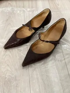 HERMES エルメス キルティング ヒール パンプス
