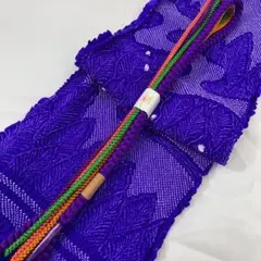 208ss8◇振袖用 帯揚げ帯締めセット 紫◇未使用品