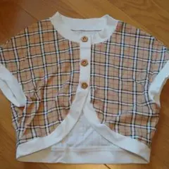 チェックカーディガン 90センチ ハンドメイド