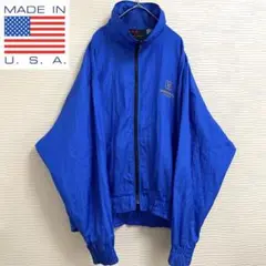90S USA製 ヴィンテージ 企業モノ ロゴ ナイロンジャケット ゆるだぼ