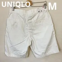 ユニクロ　新品　チノショーツ　リラックスフィット　白　メンズ　ハーフパンツ