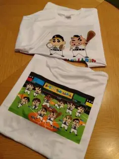 くれよんシンちゃん☓ソフトバンクホークス　TシャツSとL　2着