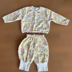 【新品未使用】ベビー　フラワープリントスウェットセット⭐︎