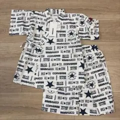 新品　CONVERSE 甚平セット　オフホワイト 120cm