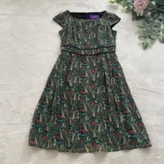 極美品♡TOCCA トッカ　リバティワンピース　ラメ　シフォン　花柄　日本製
