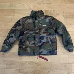 ALPHA INDUSTRIES カモフラージュ ダウンジャケット M