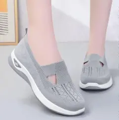 レディス　スリッポン　グレー　23.5cm