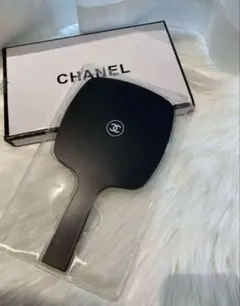 【ブラック】CHANEL 非売品　ノベルティ　手鏡　コスメ　ミラー　限定