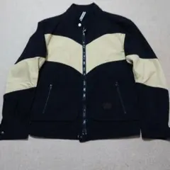 ANOKHA 黒ベージュ ライダースジャケット LARGE
