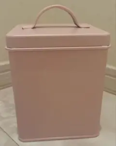 ピンクの収納缶ケース