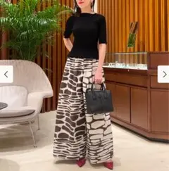 M・fil / アニマル フレアワイドパンツ　EFFE BEAMS R