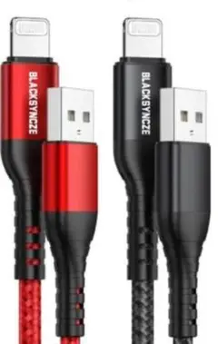【新品】BLACKSYNCZ Lightningケーブル 3本セット