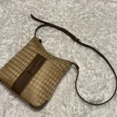 【極美品】ミラショーン　ショルダーバッグ　モノグラム　レザー　ゴールド