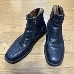 ジョニー様用！黒レザー サイドゴアブーツ 26cm