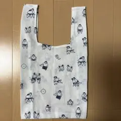 ハンドメイド　手ぬぐいリメイクエコバッグ　お相撲さん