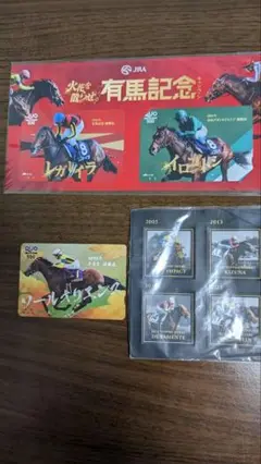 JRA　QUOカード3枚使用済み、シール1枚