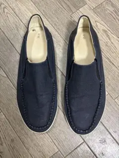 無印良品ネイビー スリッポン 25.5cm