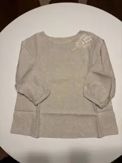 新品　日本製　麻100% チュニックブラウス