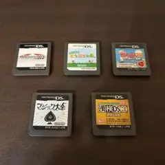 DSソフトセット どうぶつの森 太鼓の達人 マジック大全 マリオカート 漢検DS