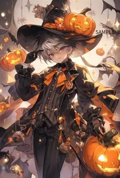 2443ハロウィンボーイ２ステッカー