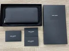 新品未使用 サンローランカサンドラ シャドウ メンズ 財布 長財布