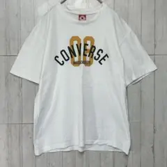 コンバース　半袖Tシャツ　ホワイト【L】　プリント　メンズ