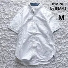 ビームス　コットン100%半袖ボタンダウンシャツ（M）オフィスカジュアル