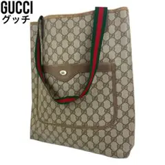 ✨良品 GUCCI グッチ トートバッグ GG シェリーライン PVC レザー