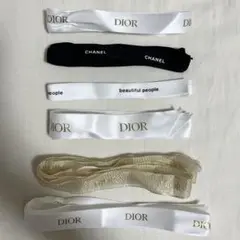 DIOR CHANEL リボンセット ディオール シャネル ロゴリボン