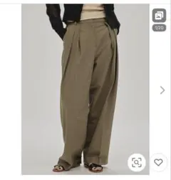 TODAYFUL Twill Wide Trousers 38