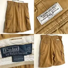ラルフローレン カーゴパンツ カーゴショーツ 90s 90年代 紺タグ 古着