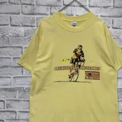 90sヴィンテージTシャツ！イエロー半袖古着　M14